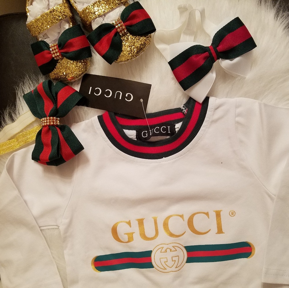 Baby Girl Gucci Outfit, Shoes, "SOLD"